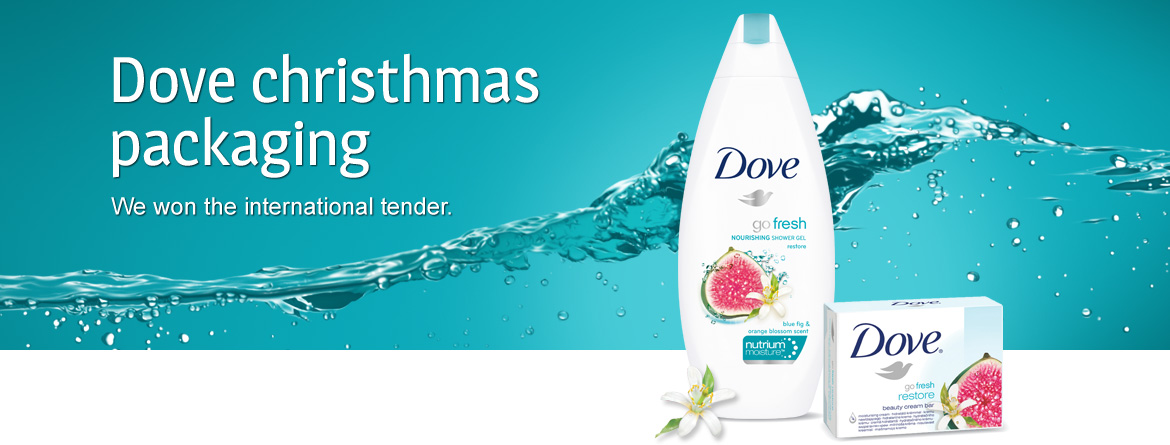 Dove christhmas packaging