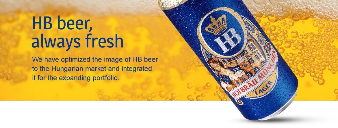 HB beer, always fresh
