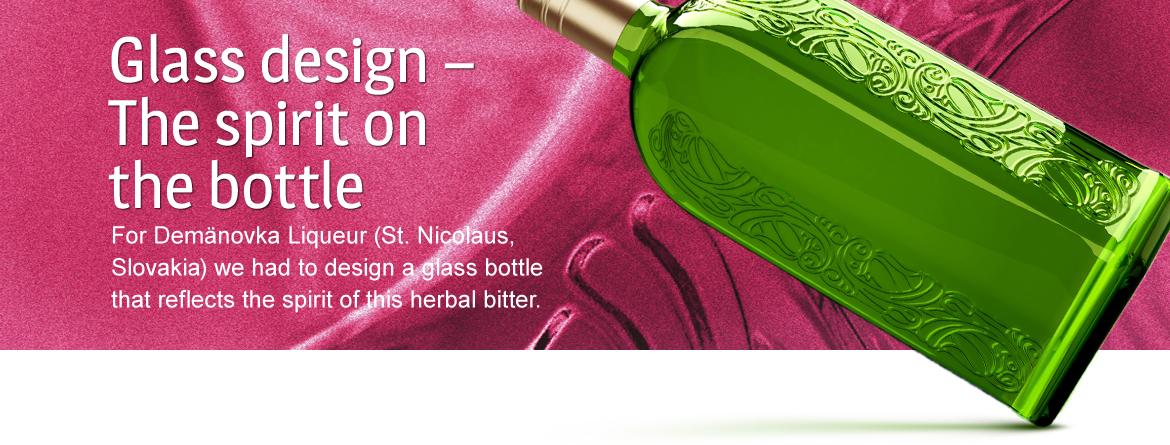 Glass design – The spirit on the bottle