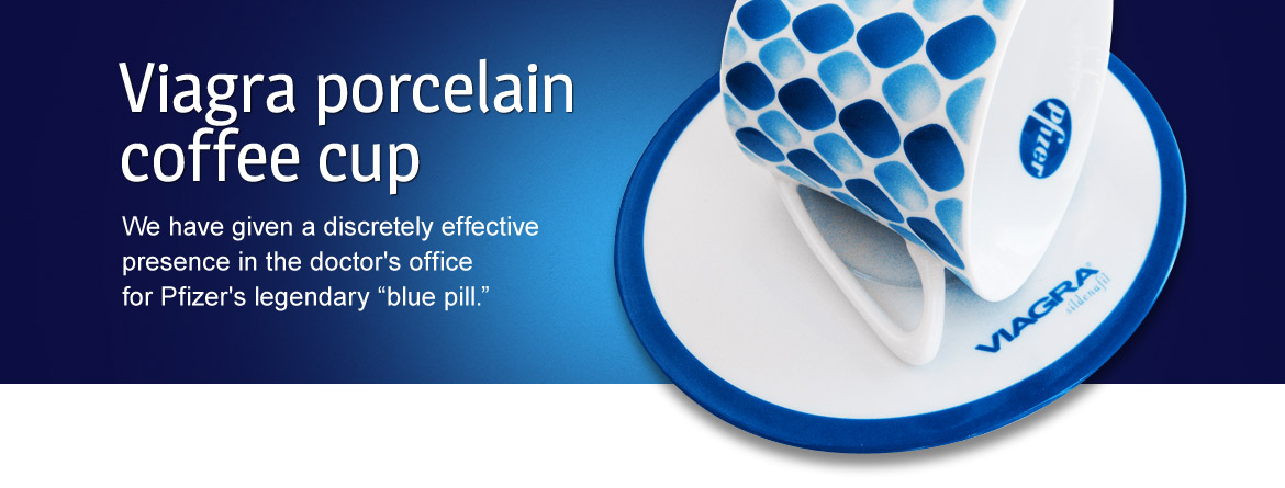Viagra porcelain coffee cup